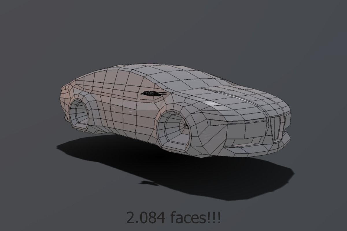 Affekta Concept SCI-FI future PBR lowpoly CYBER Low-poly 3D model_7