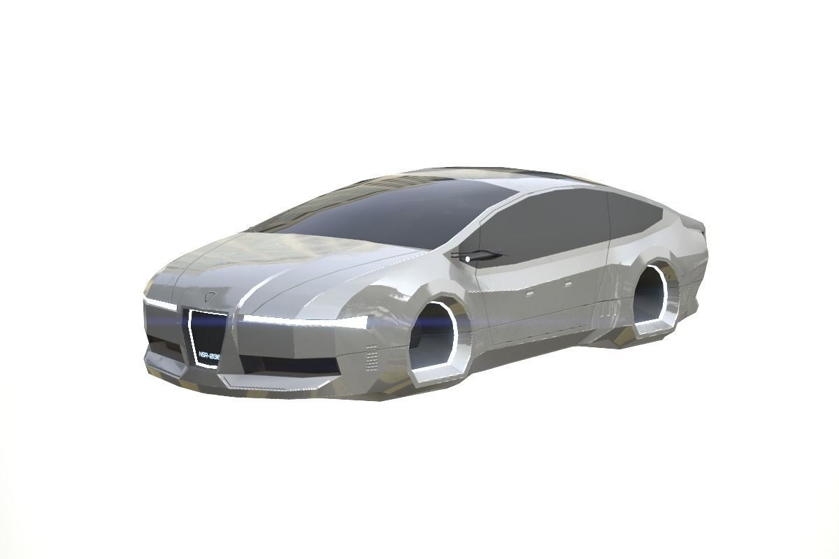 Affekta Concept SCI-FI future PBR lowpoly CYBER Low-poly 3D model_15