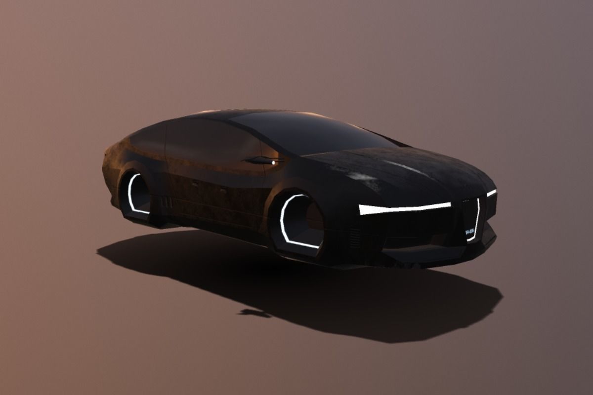 Affekta Concept SCI-FI future PBR lowpoly CYBER Low-poly 3D model_6