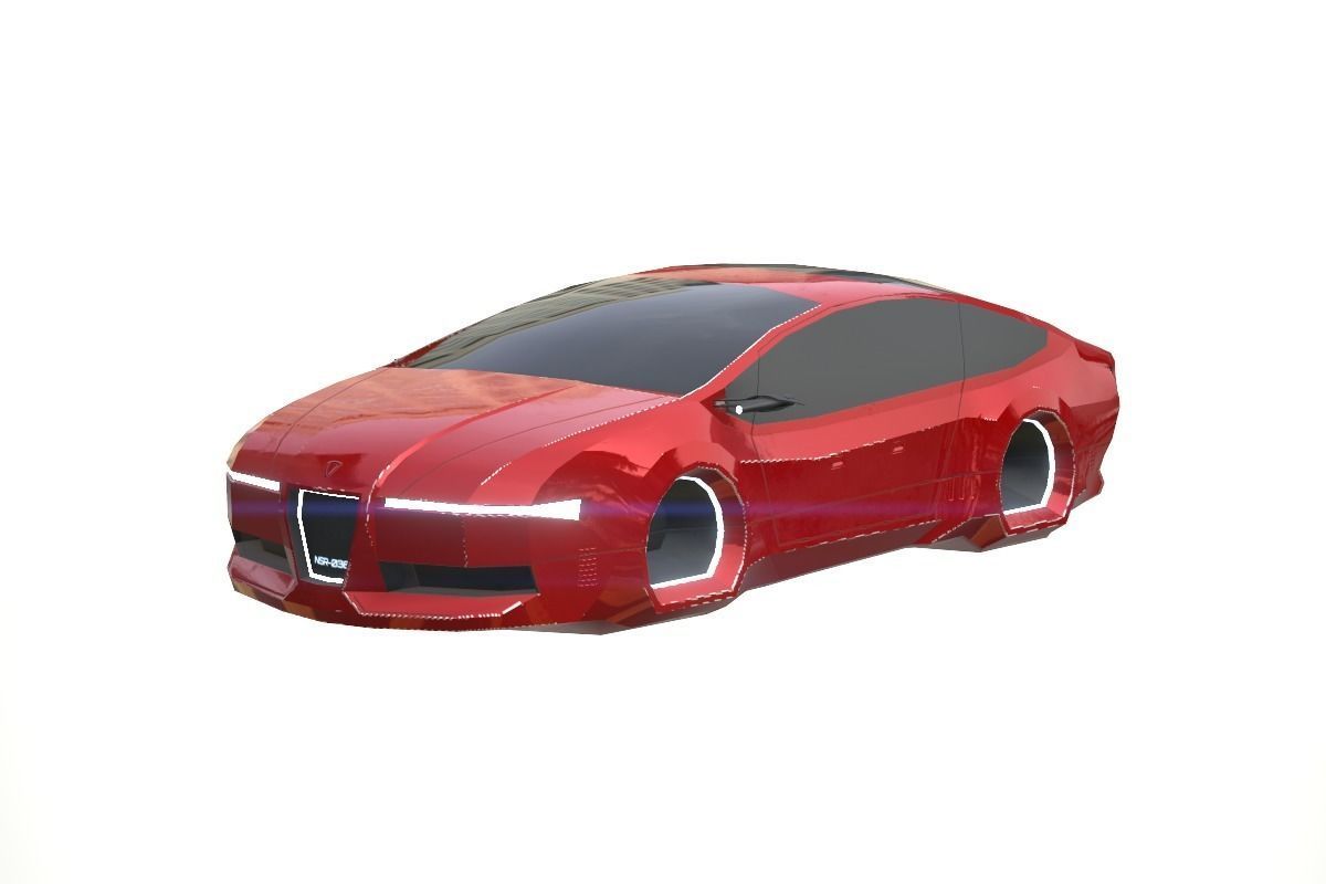 Affekta Concept SCI-FI future PBR lowpoly CYBER Low-poly 3D model_13