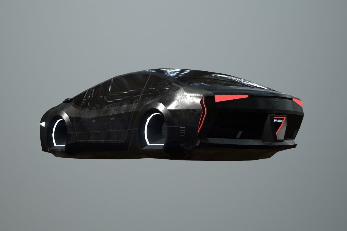 Affekta Concept SCI-FI future PBR lowpoly CYBER Low-poly 3D model_5