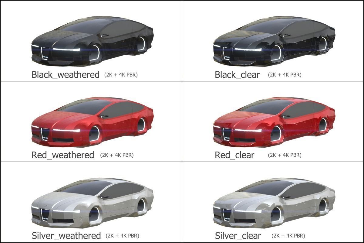 Affekta Concept SCI-FI future PBR lowpoly CYBER Low-poly 3D model_2