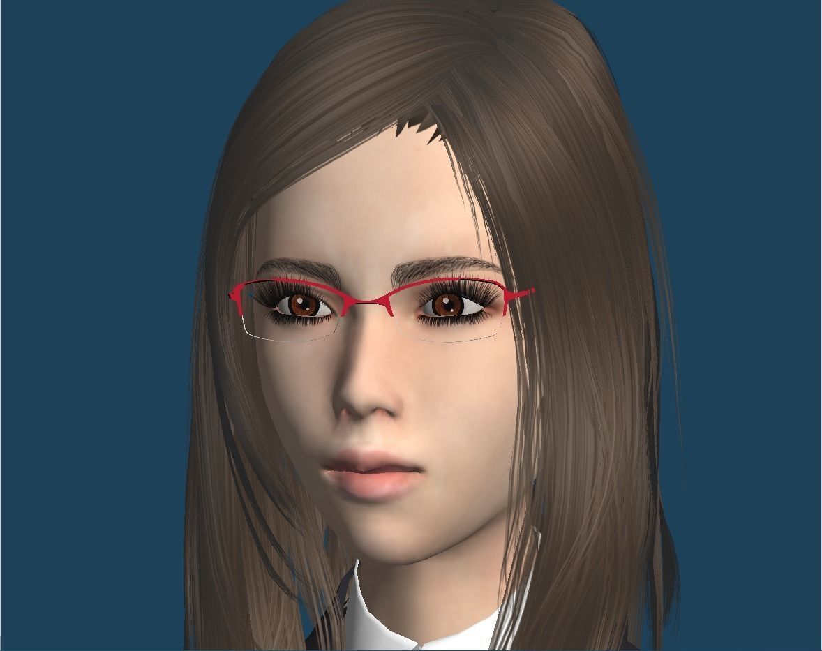 Unity Humanoid Model Female 008 Free 3D model_10