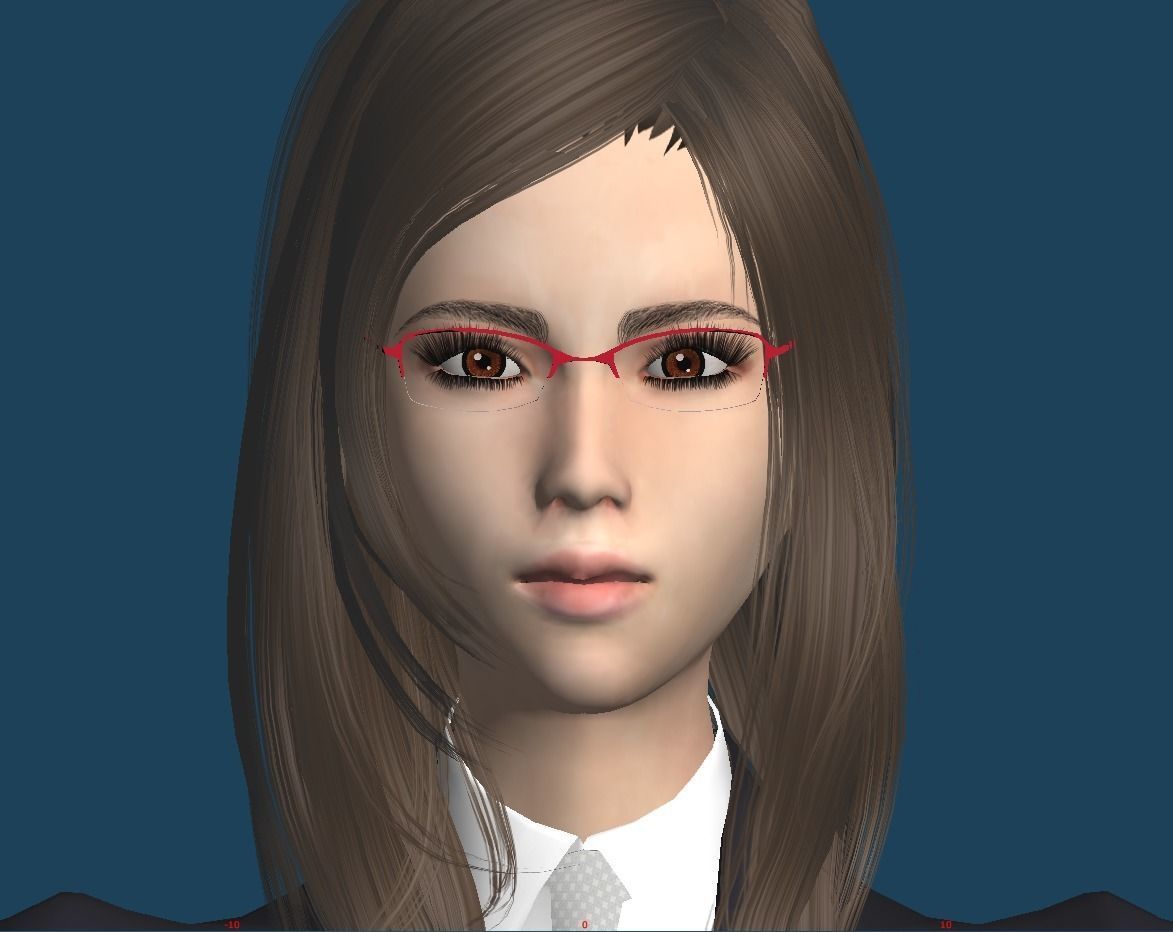 Unity Humanoid Model Female 008 Free 3D model_4