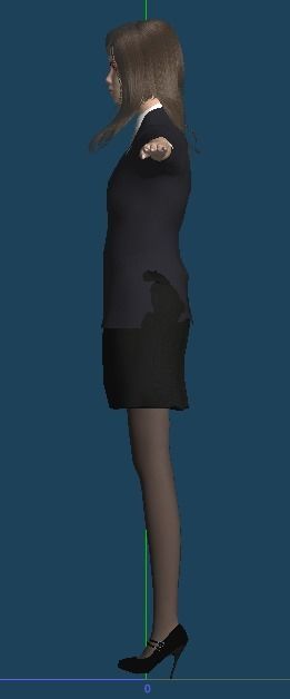 Unity Humanoid Model Female 008 Free 3D model_8