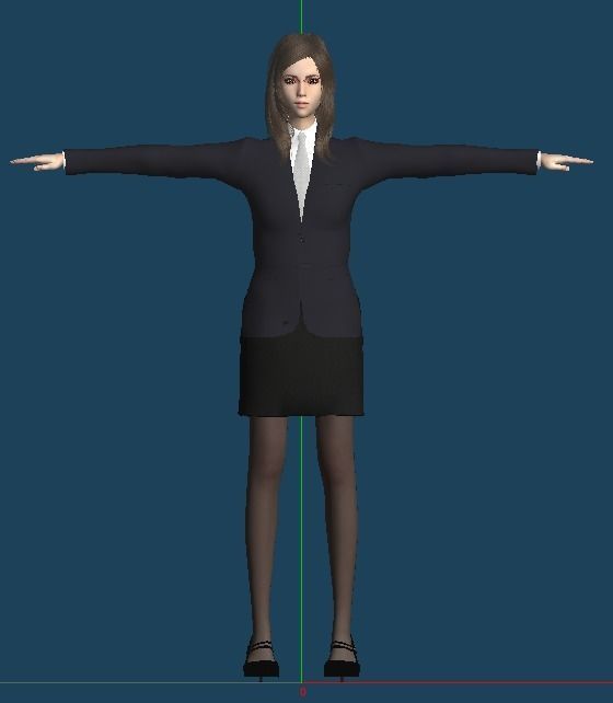 Unity Humanoid Model Female 008 Free 3D model_7