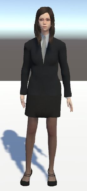 Unity Humanoid Model Female 008 Free 3D model_1