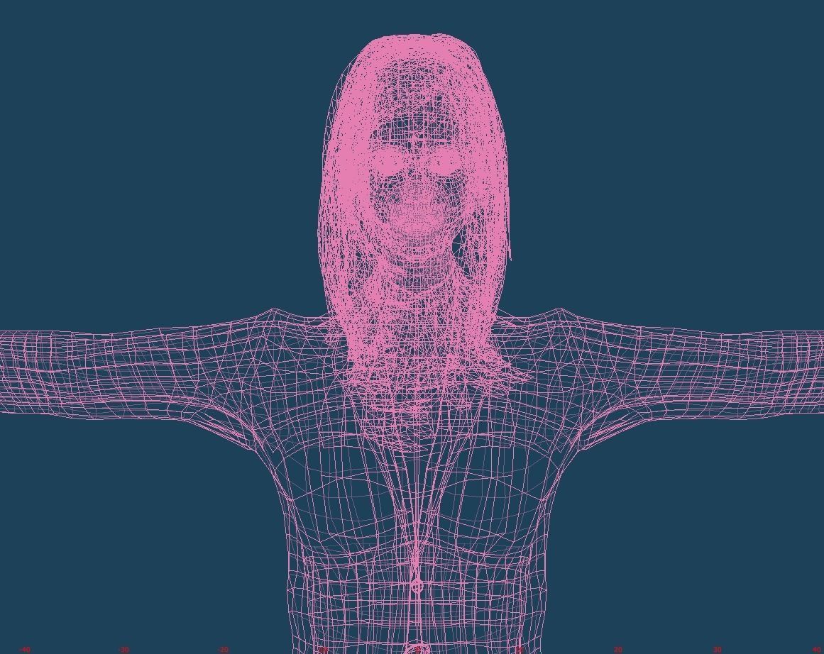 Unity Humanoid Model Female 008 Free 3D model_2