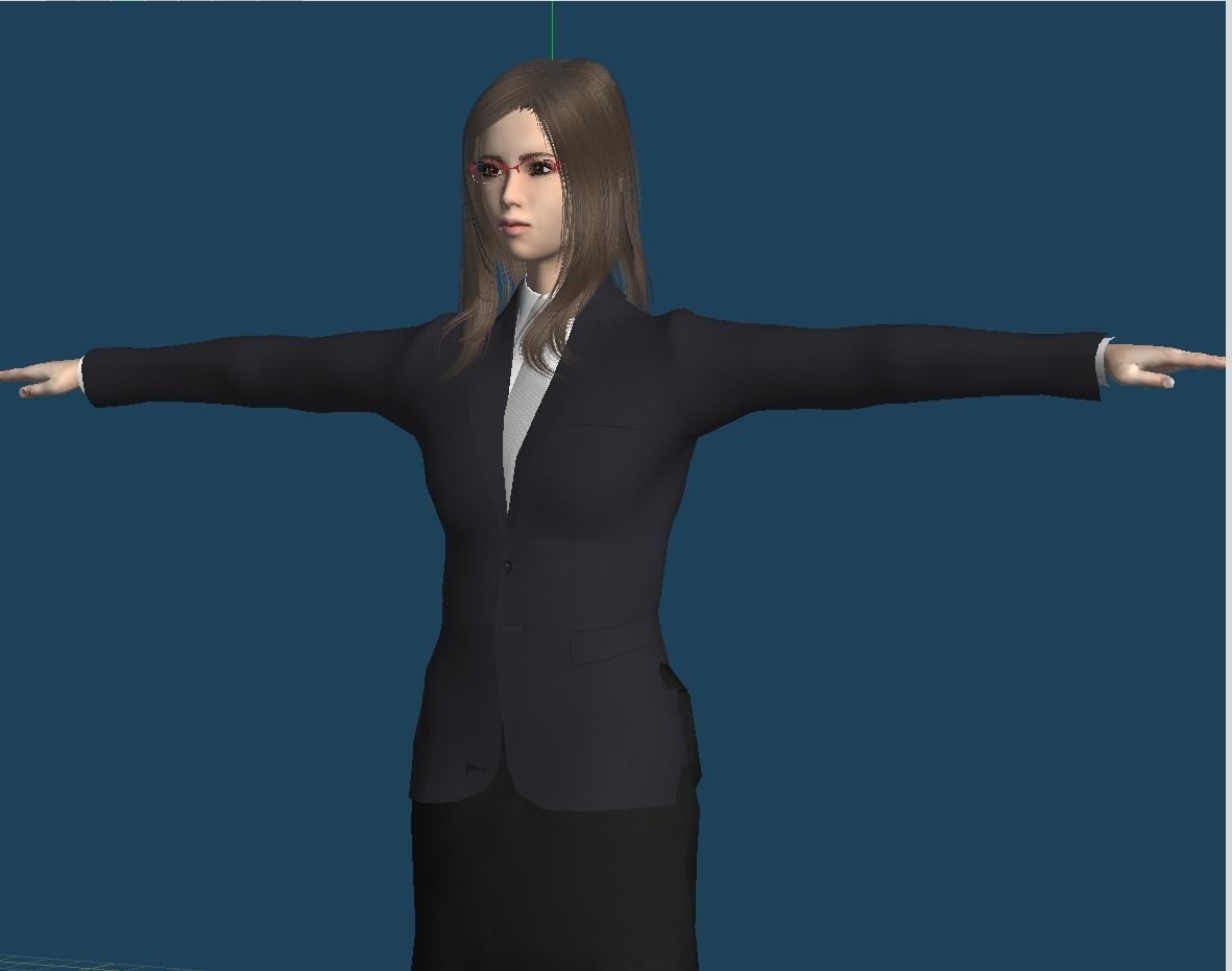 Unity Humanoid Model Female 008 Free 3D model_11