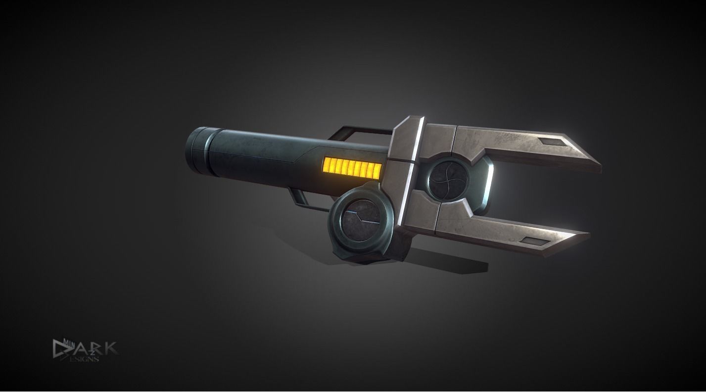 Sci-Fi Sword with Animation Low-poly 3D model_5