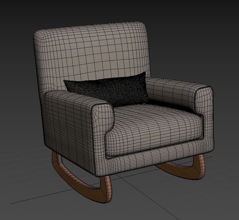 Nursery Works Sleepytime Rocker 3D model_5