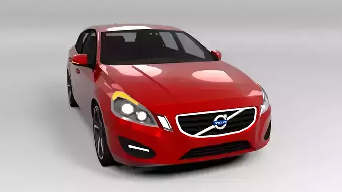 VOLVO V60 2011 LOWPOLY