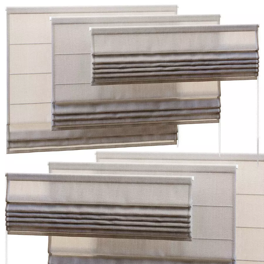 ROMAN BLINDS 1200mm 3D model_0