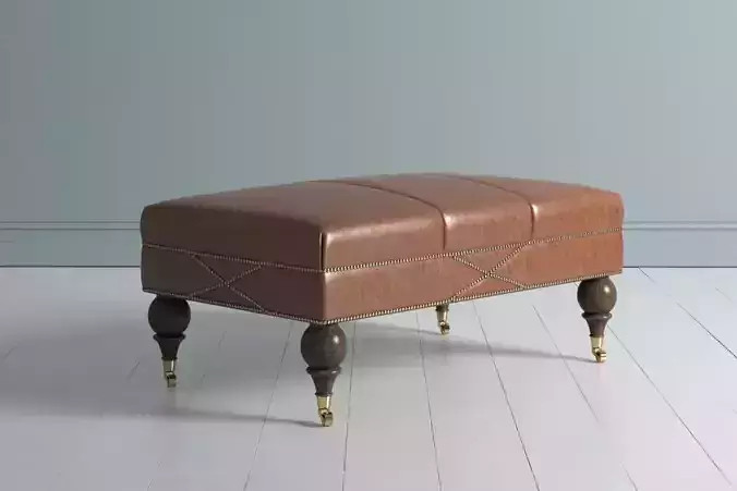 Leather Ottoman 2