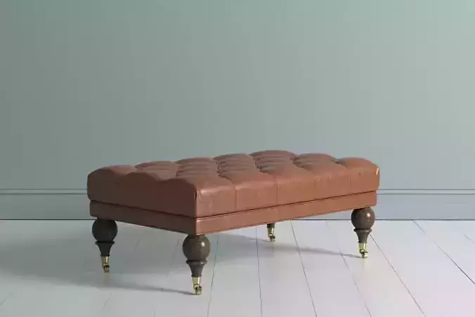 Leather Ottoman 3