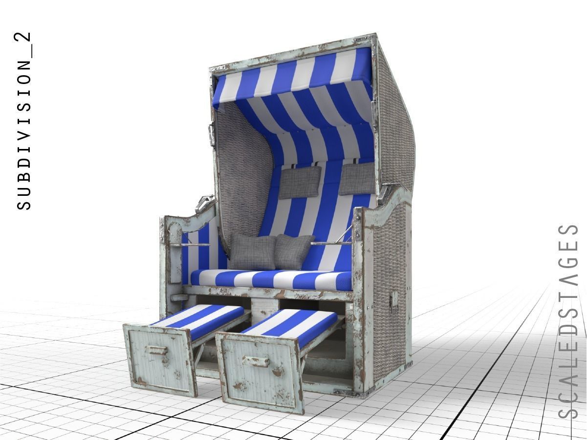 Beach Chair 3D model_1