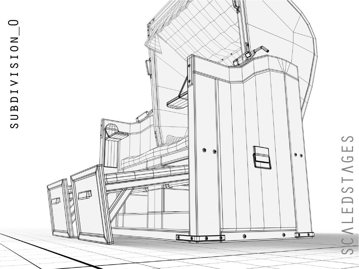 Beach Chair 3D model_12
