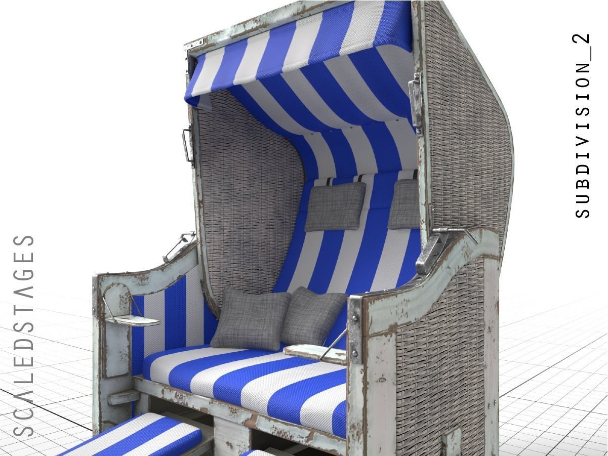 Beach Chair 3D model_3