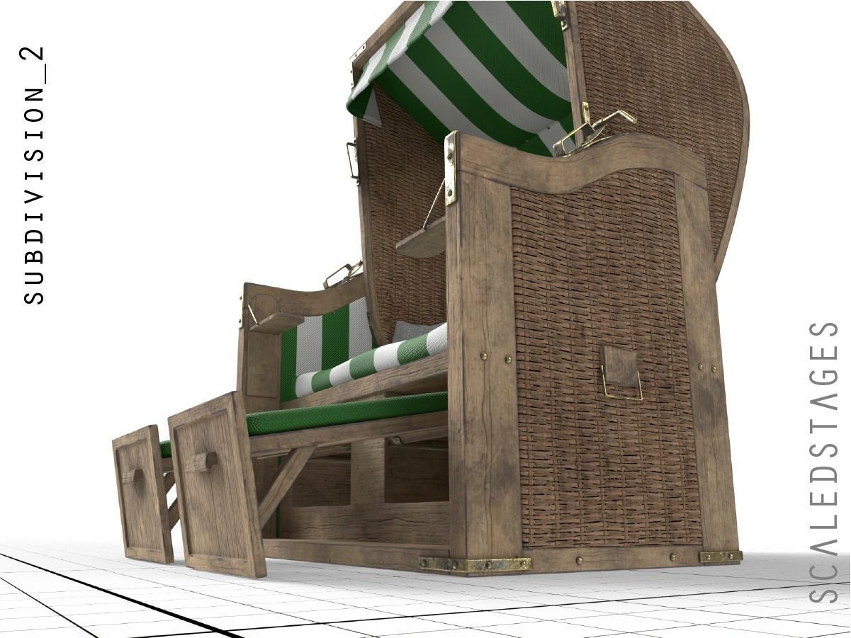 Beach Chair 3D model_8