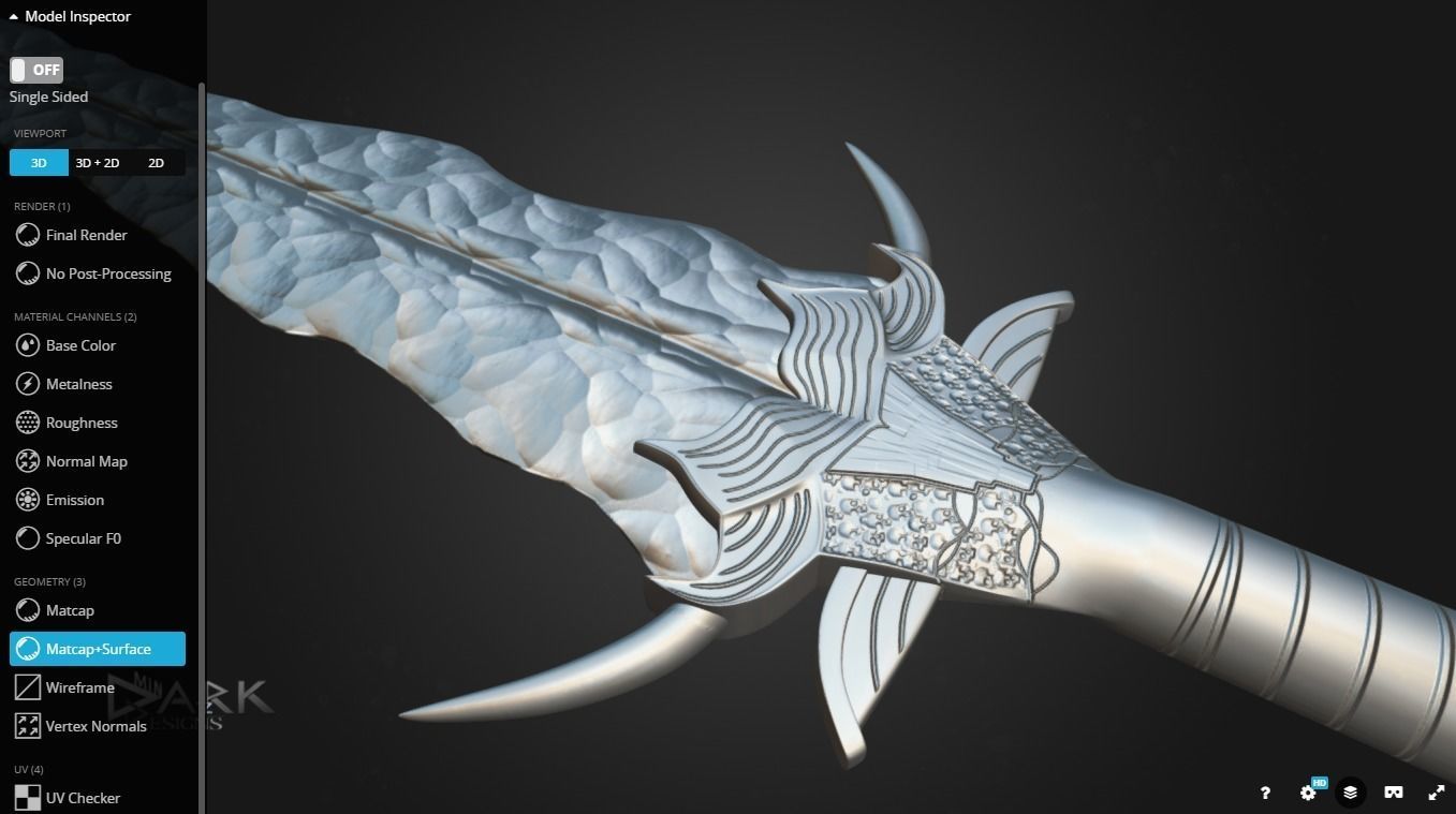 Cospris Malice BlueSkull version 3D model_3