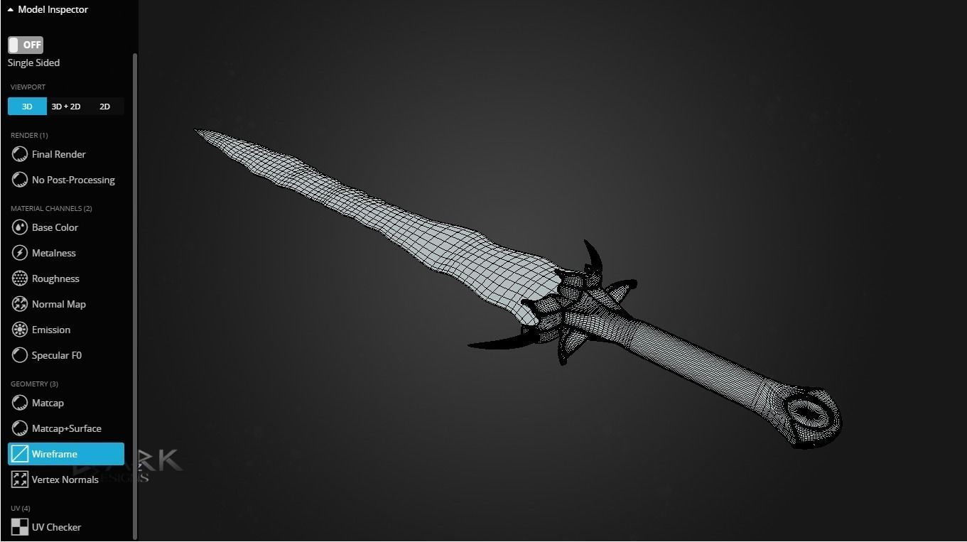 Cospris Malice BlueSkull version 3D model_2