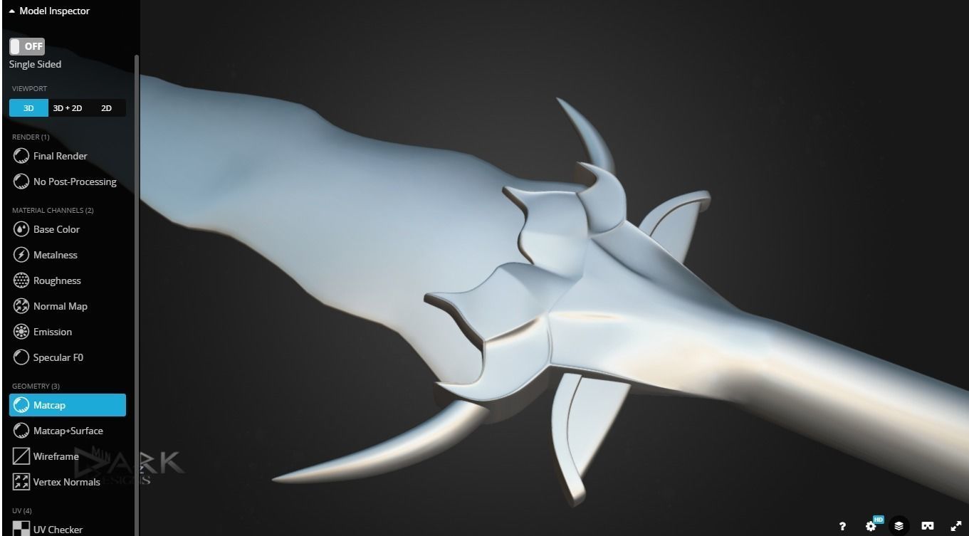 Cospris Malice BlueSkull version 3D model_4