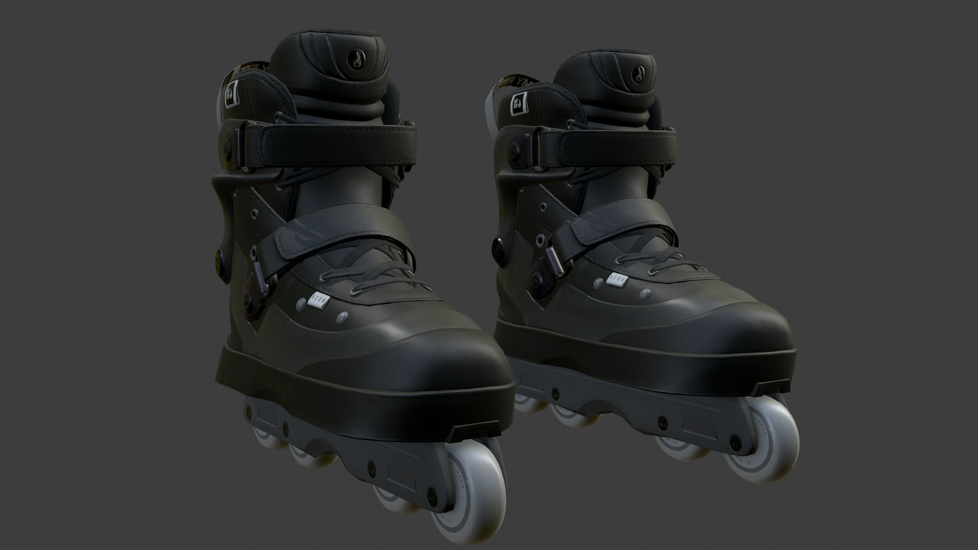 Roller Skate Low-poly 3D model_15