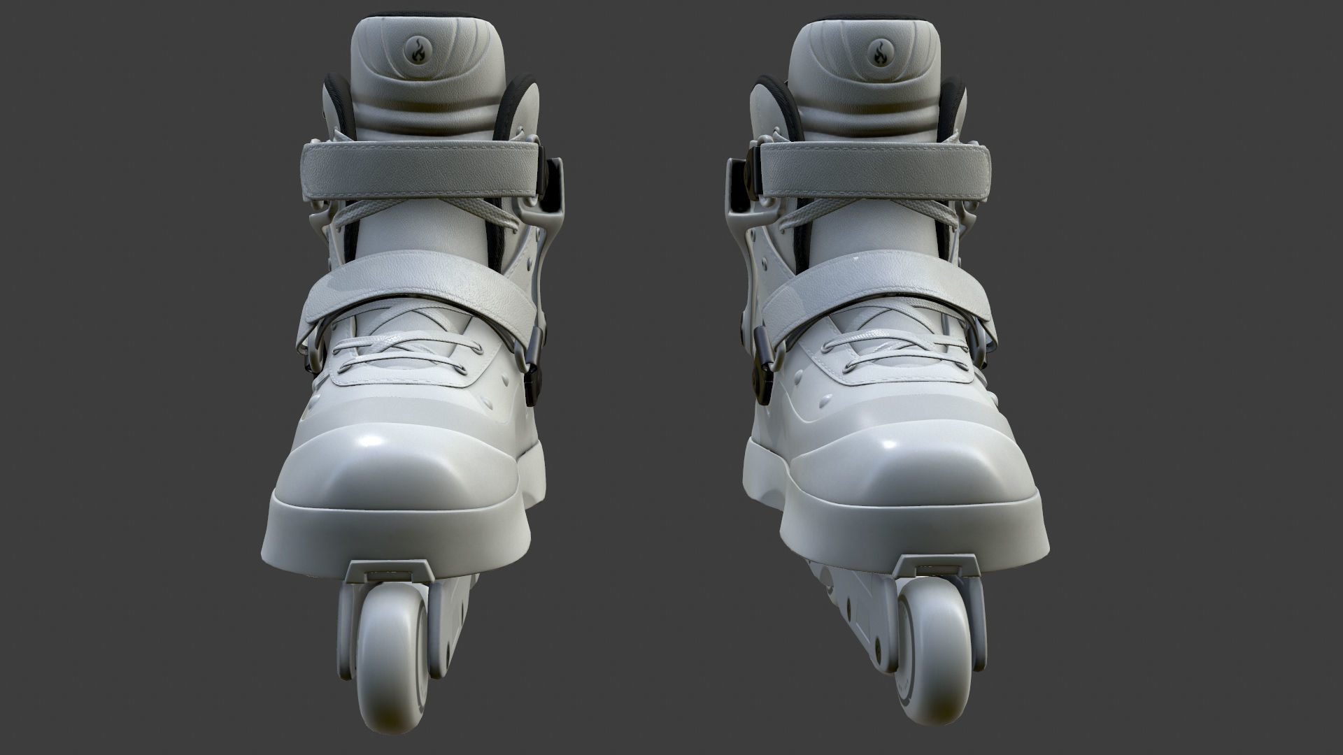 Roller Skate Low-poly 3D model_17