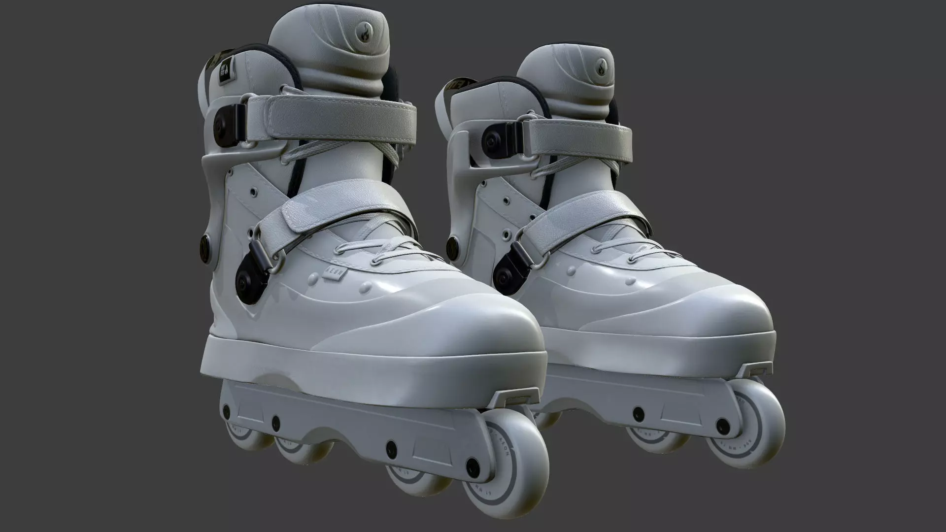 Roller Skate Low-poly 3D model_0