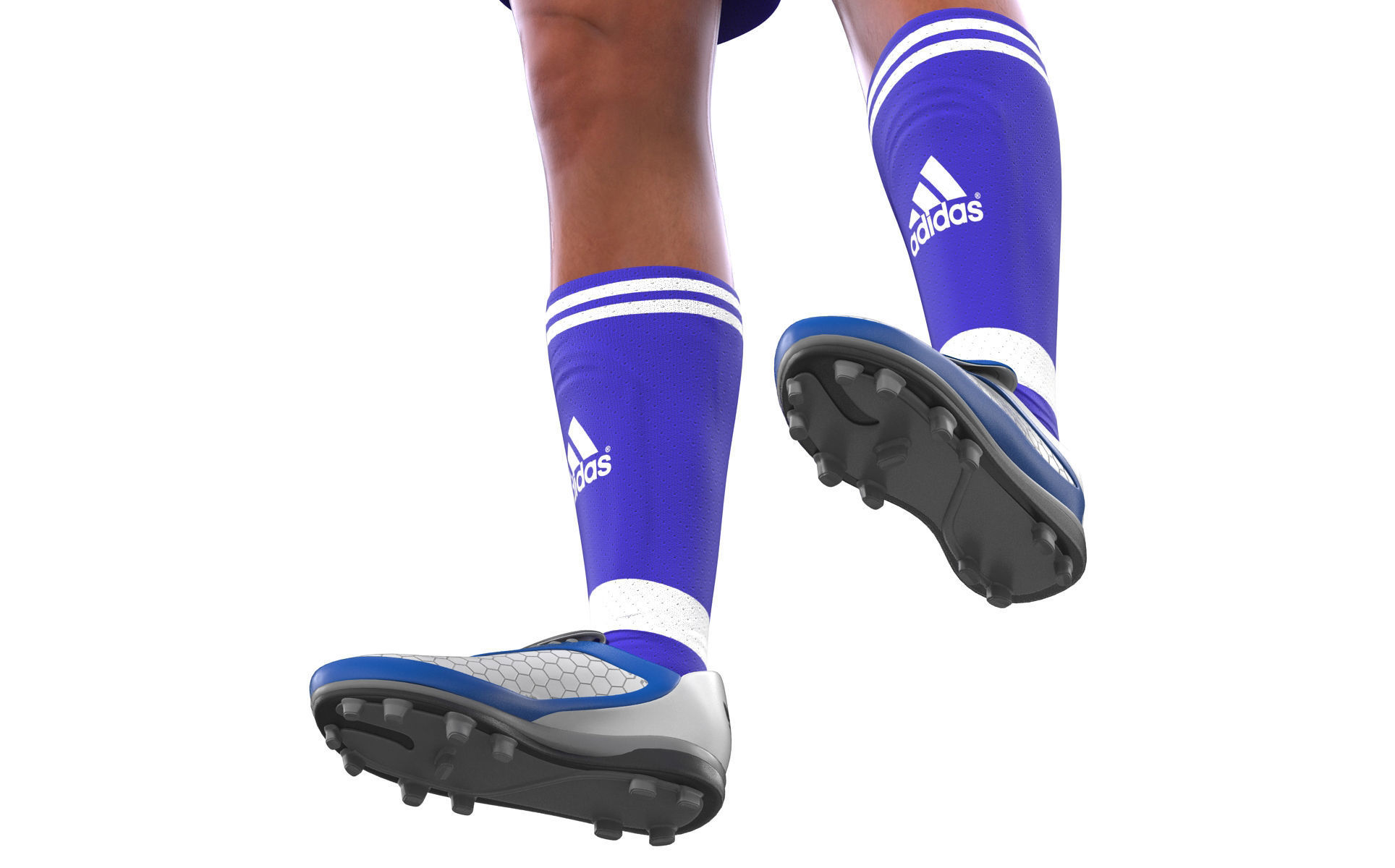 Soccer Player Chelsea Rigged 2 for Cinema 4D 3D model_27