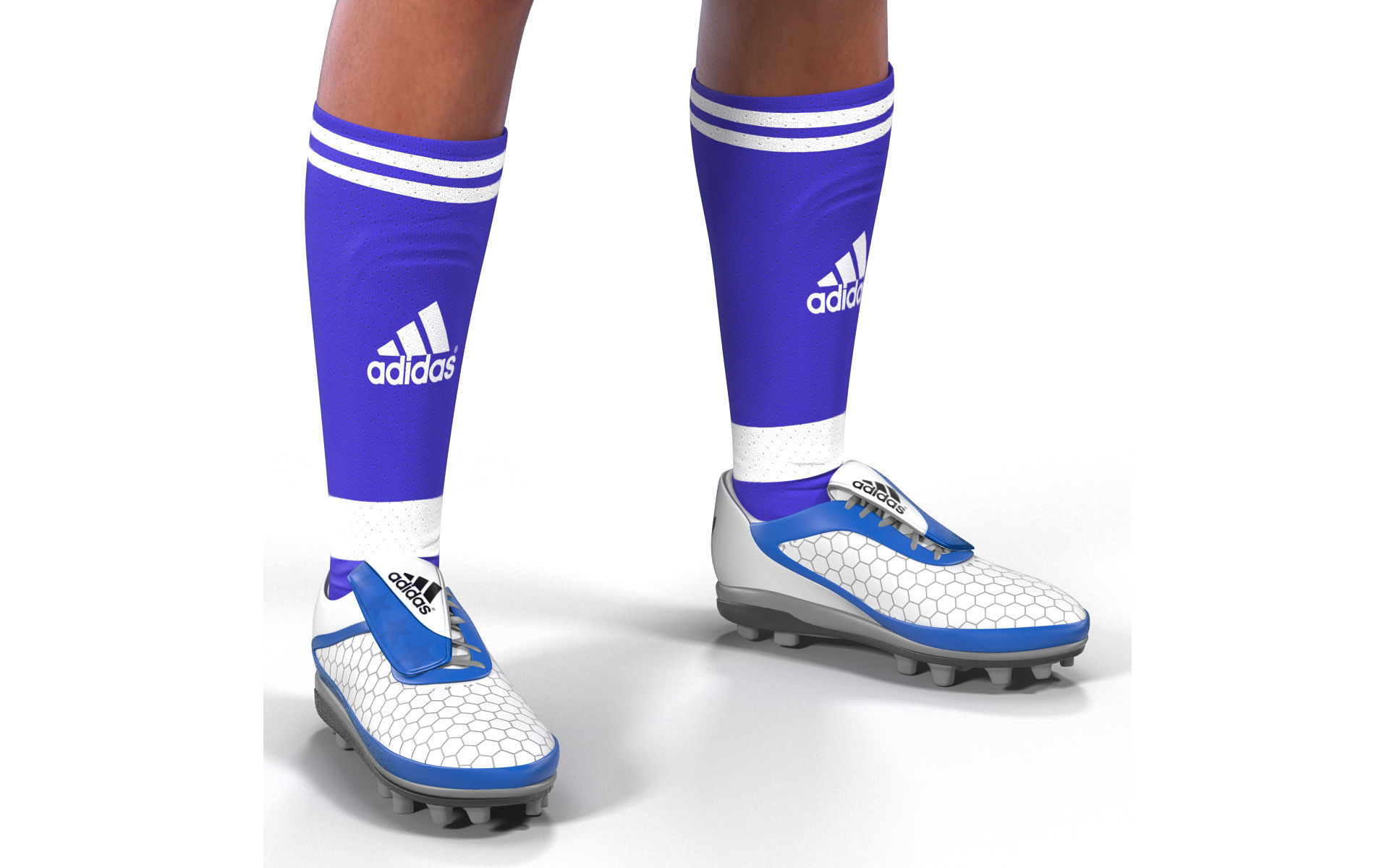 Soccer Player Chelsea Rigged 2 for Cinema 4D 3D model_25