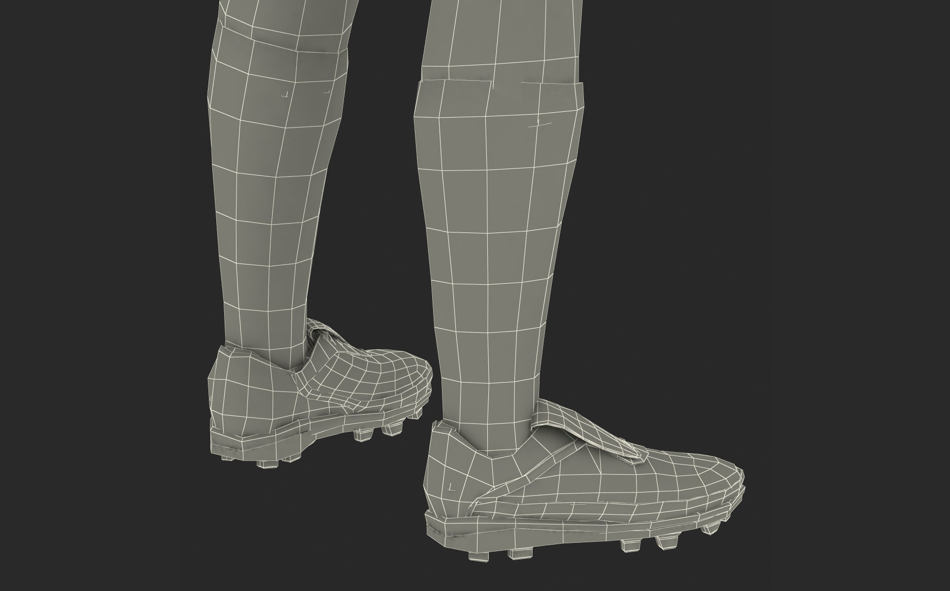 Soccer Player Chelsea Rigged 2 for Cinema 4D 3D model_46