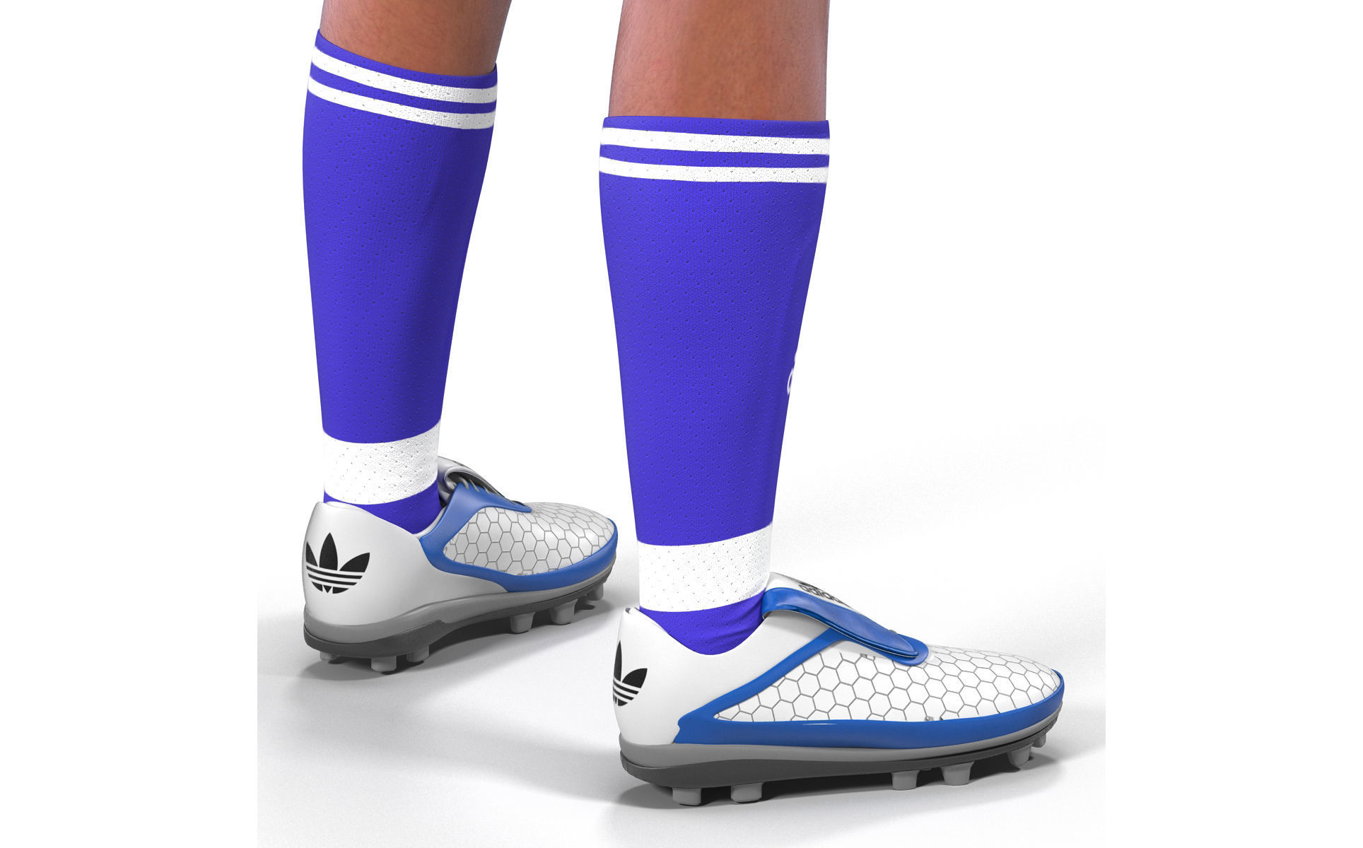 Soccer Player Chelsea Rigged 2 for Cinema 4D 3D model_26