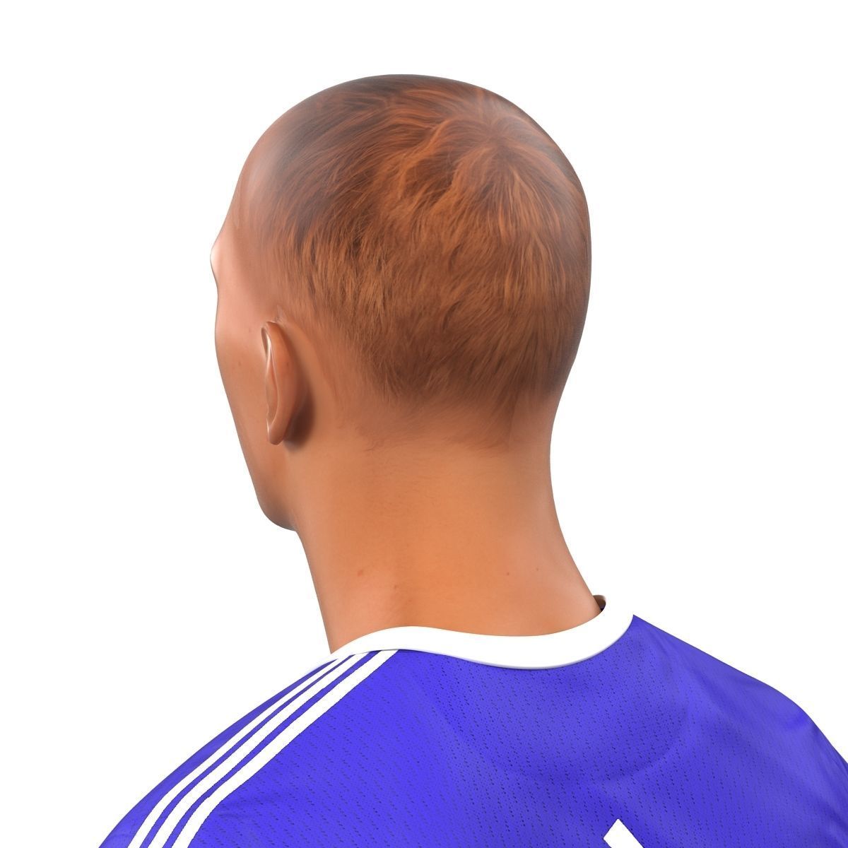 Soccer Player Chelsea Rigged 2 for Maya 3D model_24