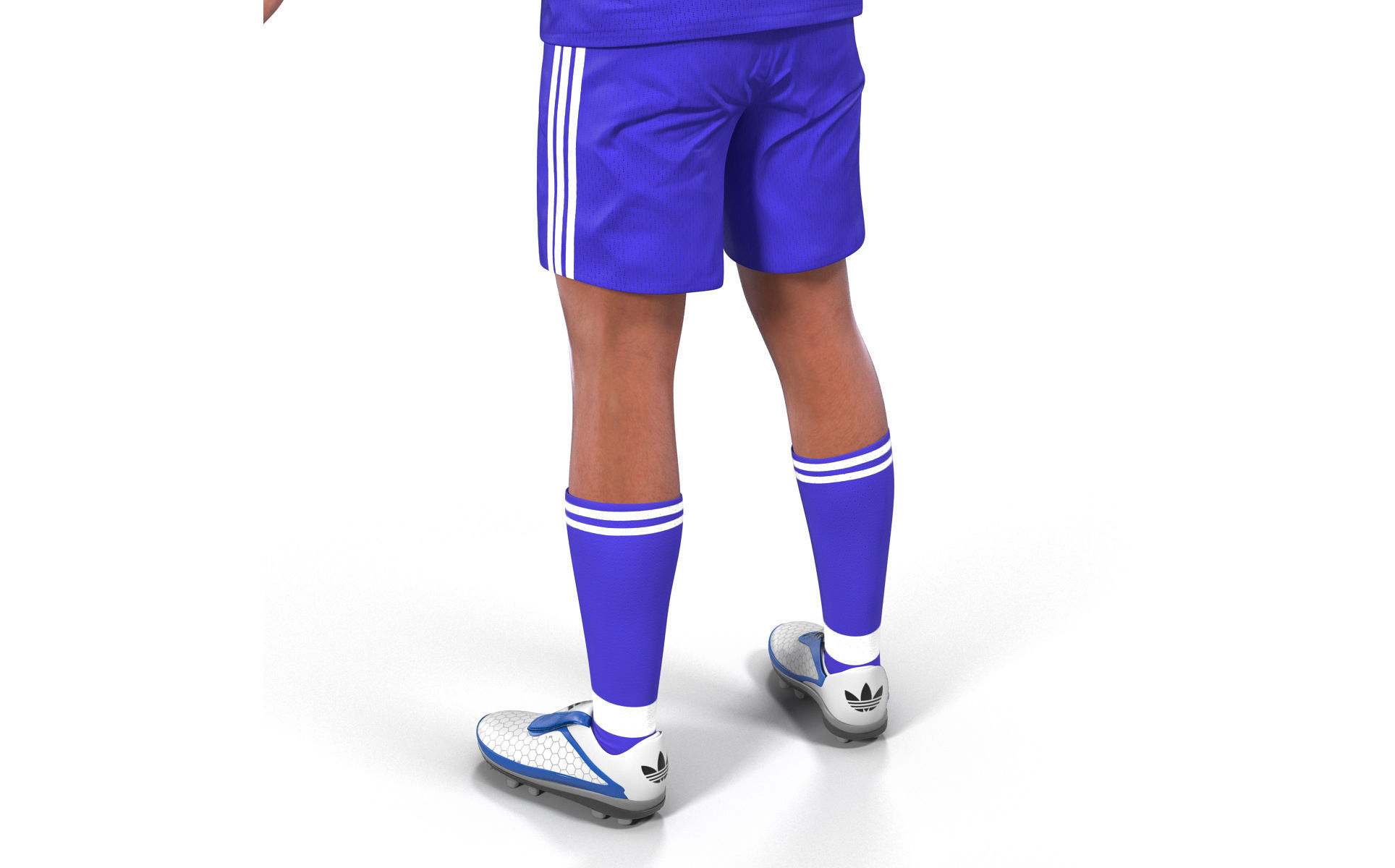 Soccer Player Chelsea Rigged 2 for Maya 3D model_21