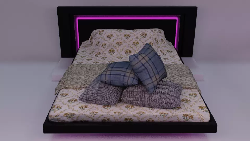 Futuristic Bed Free 3D model