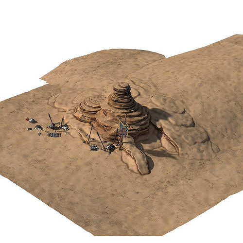 Yanmenguan - Rock 05 3D model