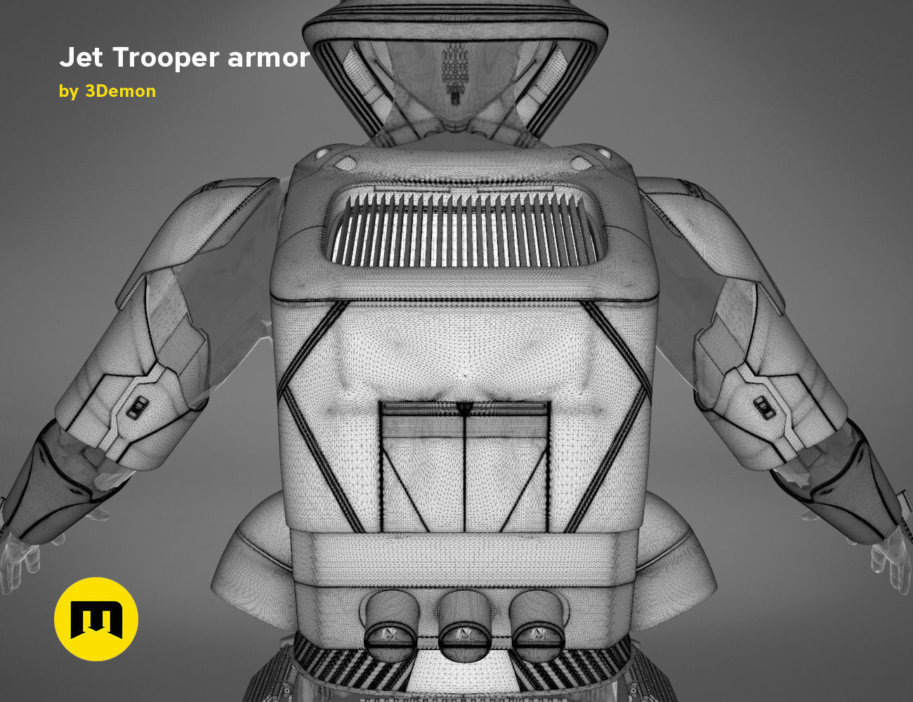 Jet Trooper full armor  3D print model_34