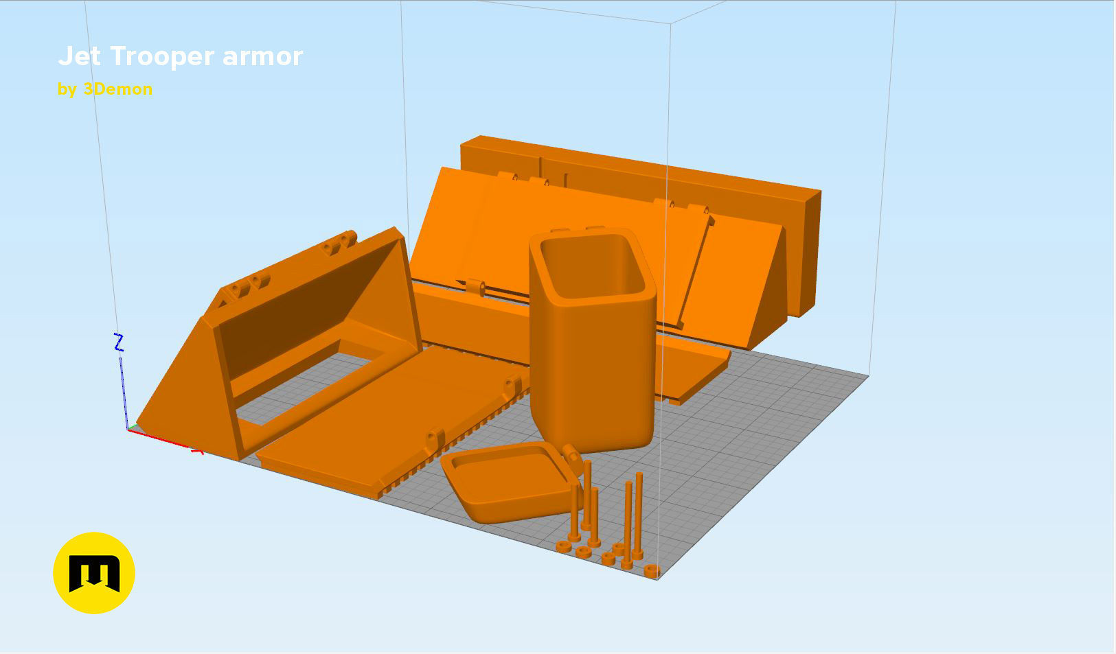 Jet Trooper full armor  3D print model_11
