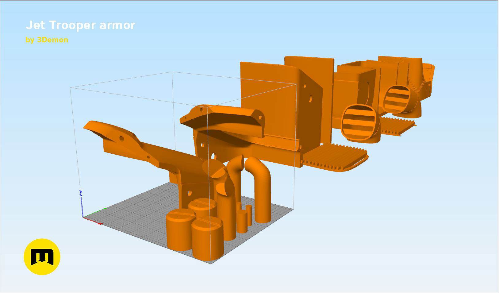Jet Trooper full armor  3D print model_12