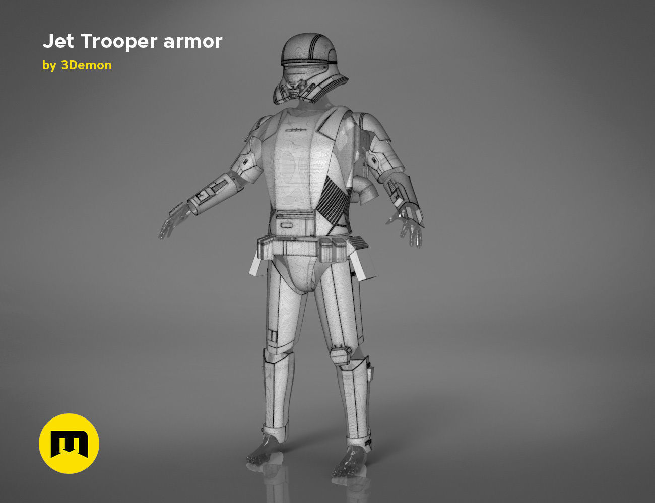 Jet Trooper full armor  3D print model_29