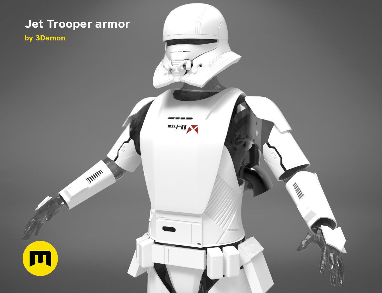 Jet Trooper full armor  3D print model_2