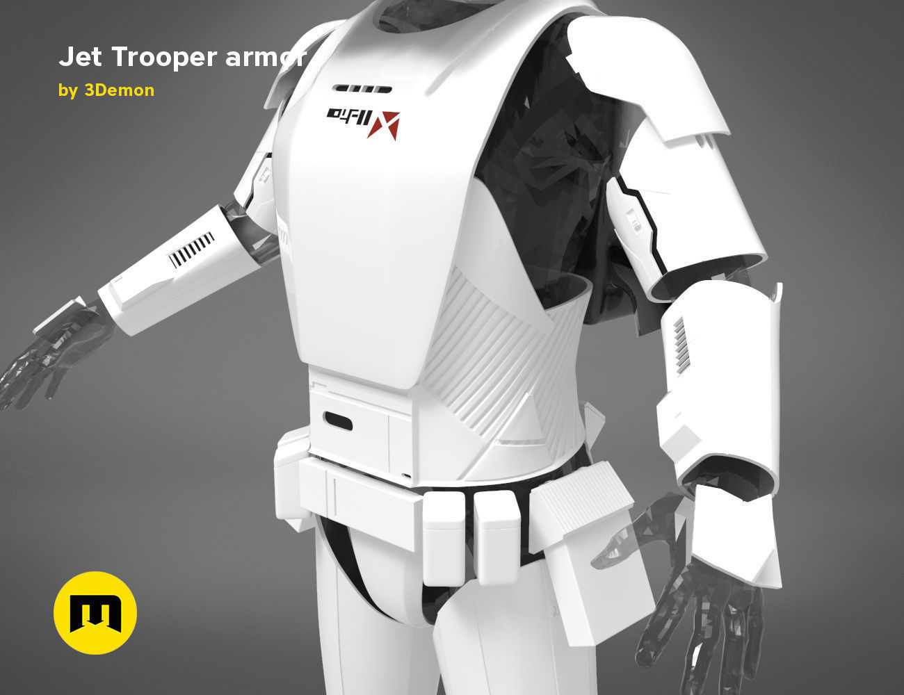 Jet Trooper full armor  3D print model_3