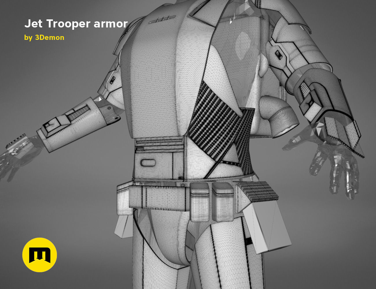 Jet Trooper full armor  3D print model_30