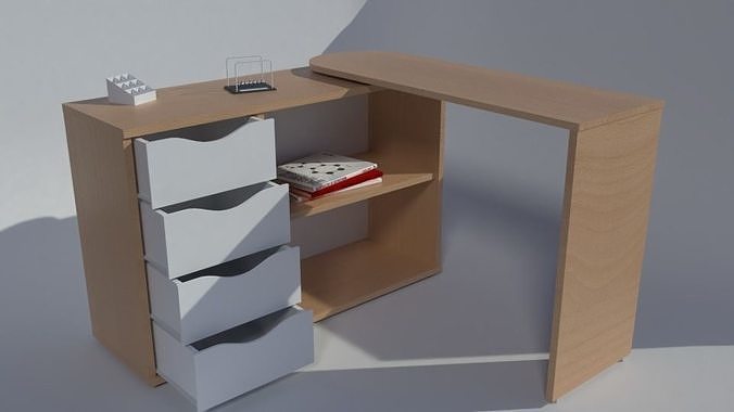 Ofice birou table Free 3D model