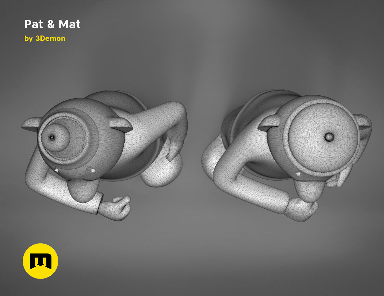 Pat and Mat figures 3D print model_24
