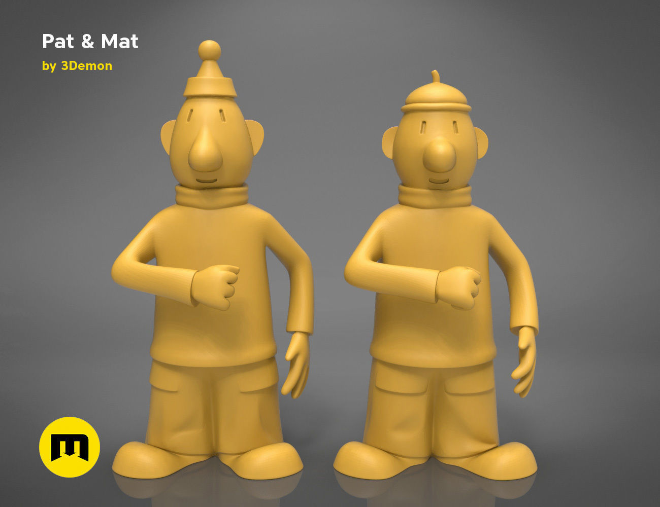 Pat and Mat figures 3D print model_18
