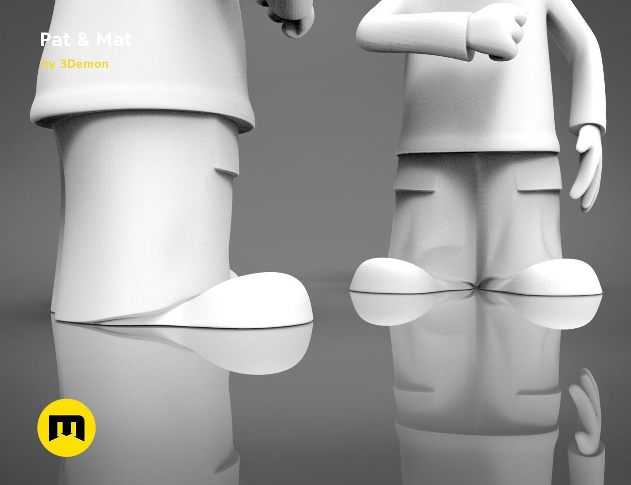 Pat and Mat figures 3D print model_12
