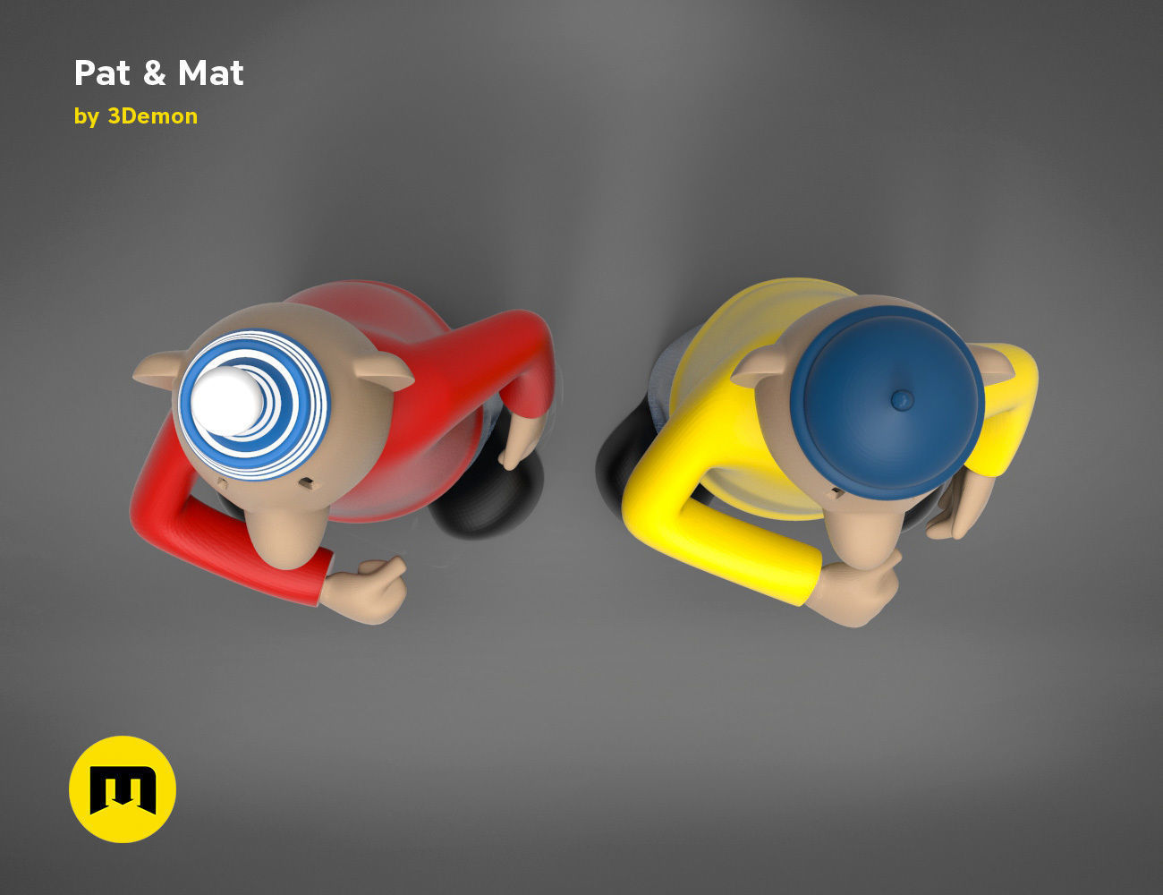 Pat and Mat figures 3D print model_4
