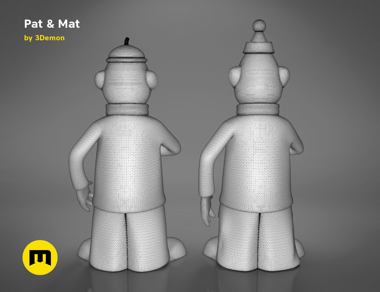 Pat and Mat figures 3D print model_21